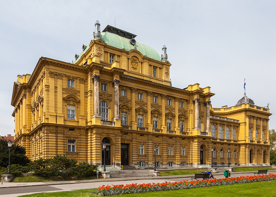 The National Theater in Zagreb