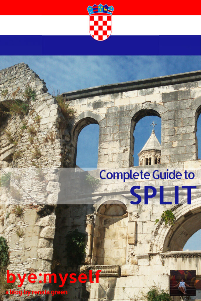 Pinnable Picture for the post on Guide to SPLIT, a city that has it all
