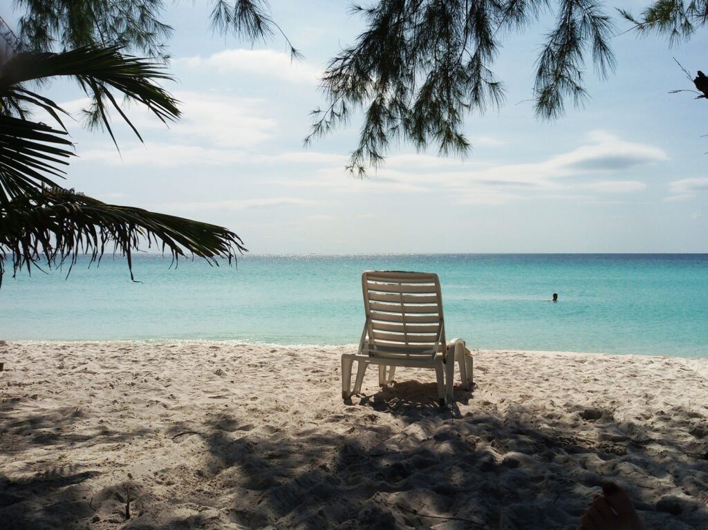 Chair on the beach of Koh Rong