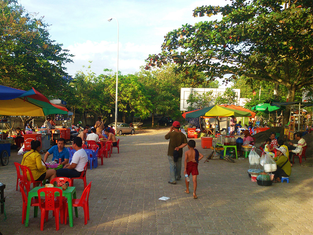 Street restaurant in Sihanoukville