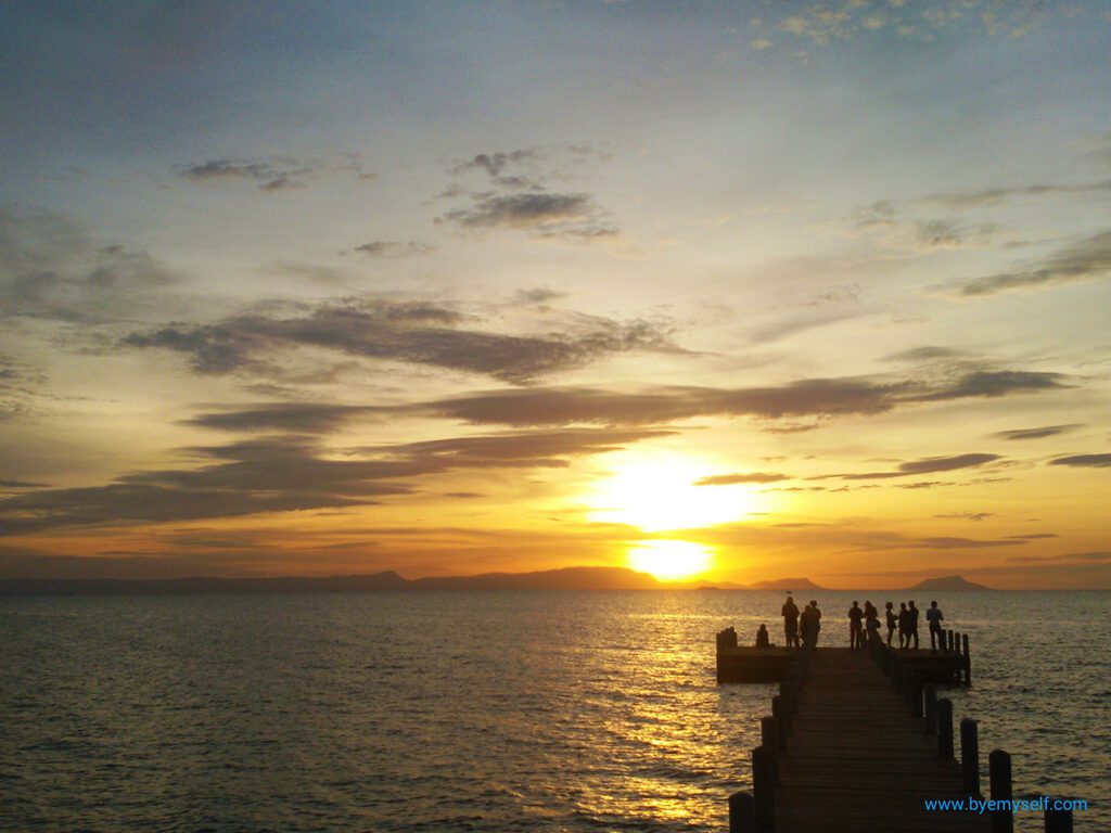 Sunset over Kep