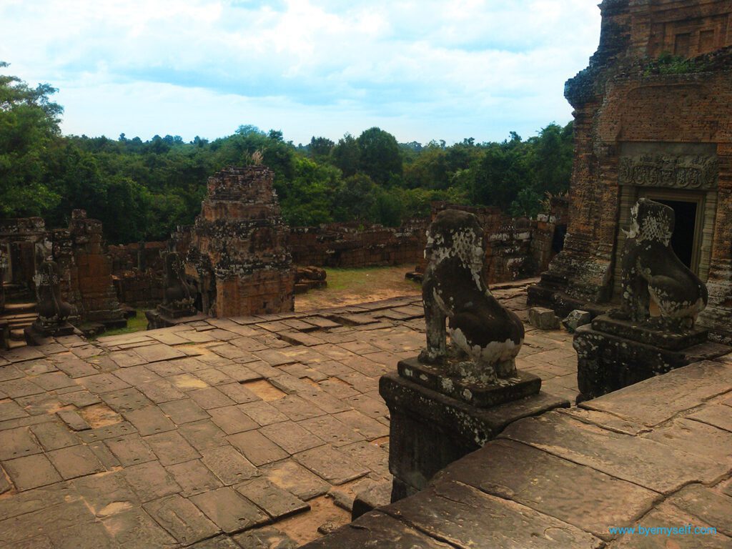 Beautiful views from the Eastern Mebon in Angkor, Cambodia