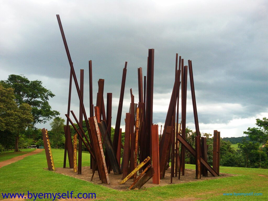 Chris Burdon's Beam Drop Inhotim at INHOTIM Botanic Garden and Gallery.