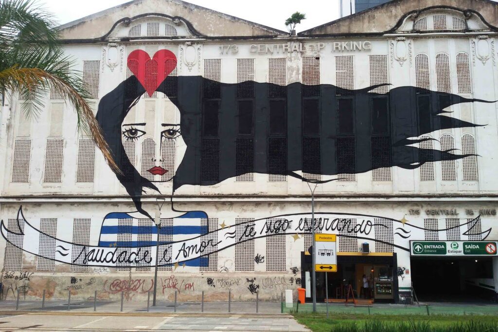 Street Art by Rita Wainer in Rio de Janeiro, Brazil