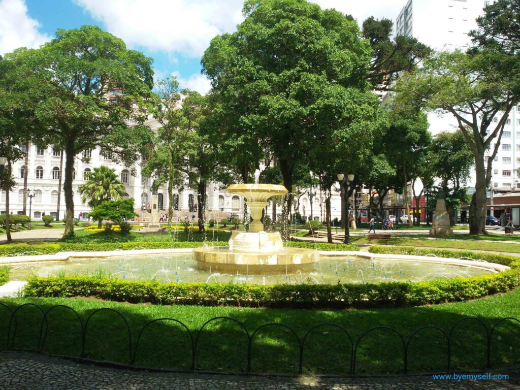 Santos Andrade square in Curitiba.