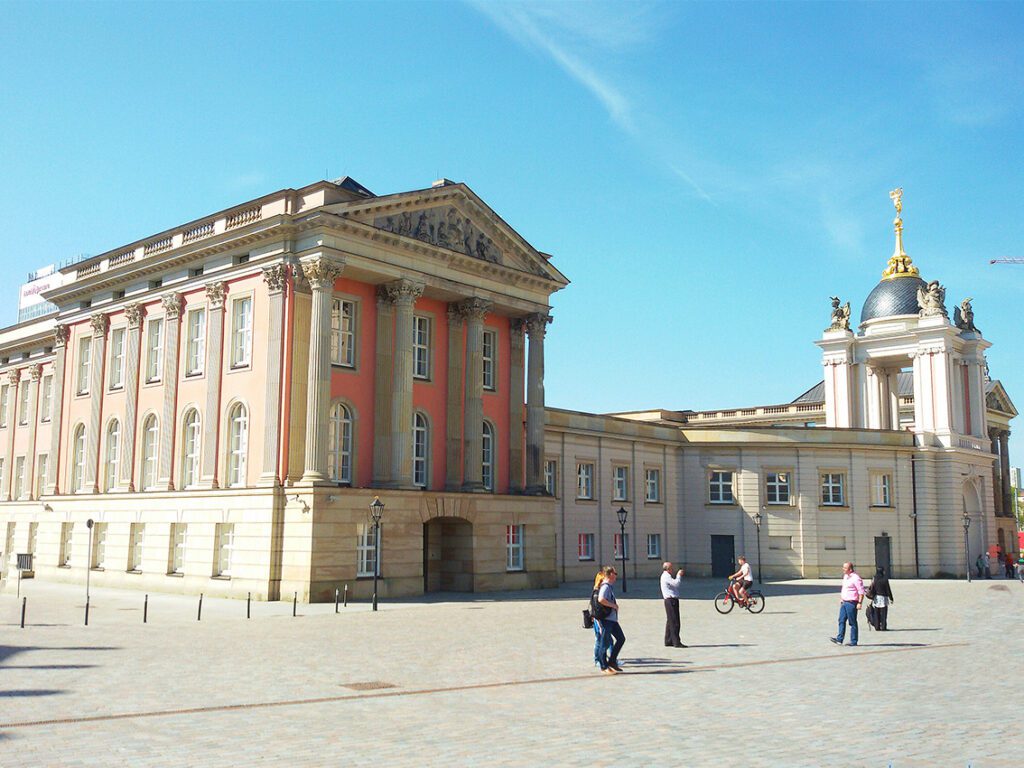 The newly reconstructed City Palace in Potsdam, the great small town, introduced in this guide