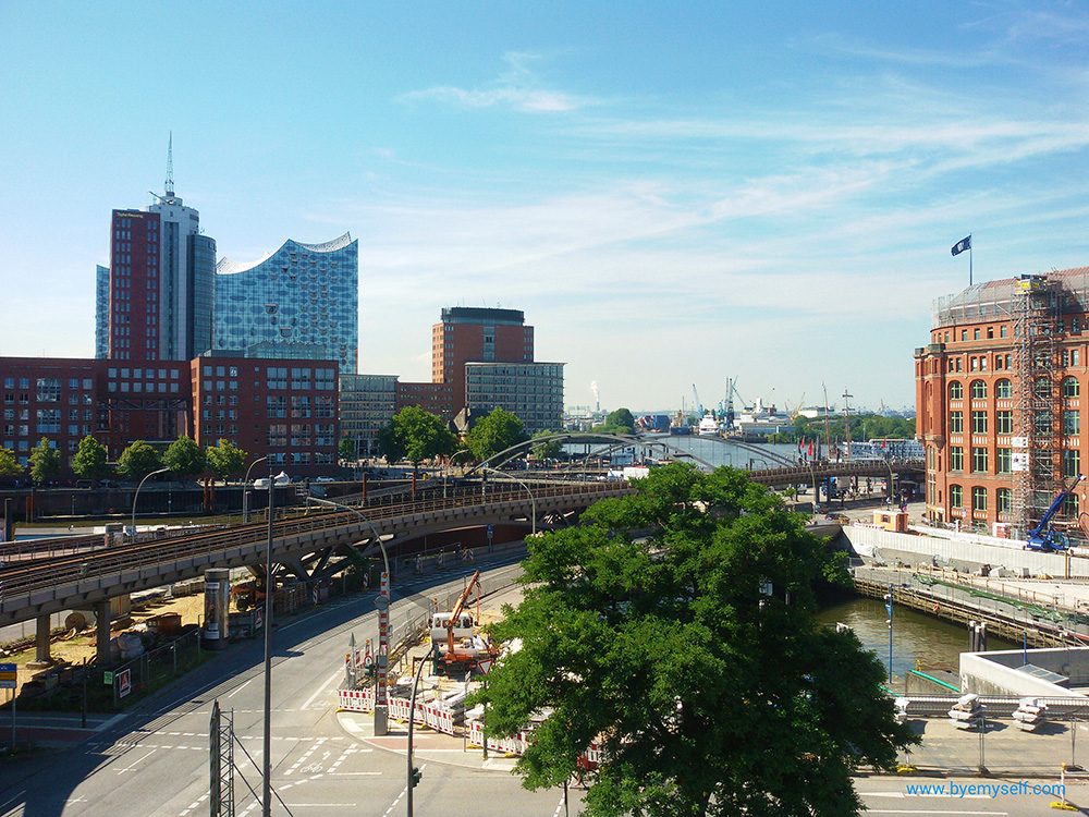 Overground train in Hamburg