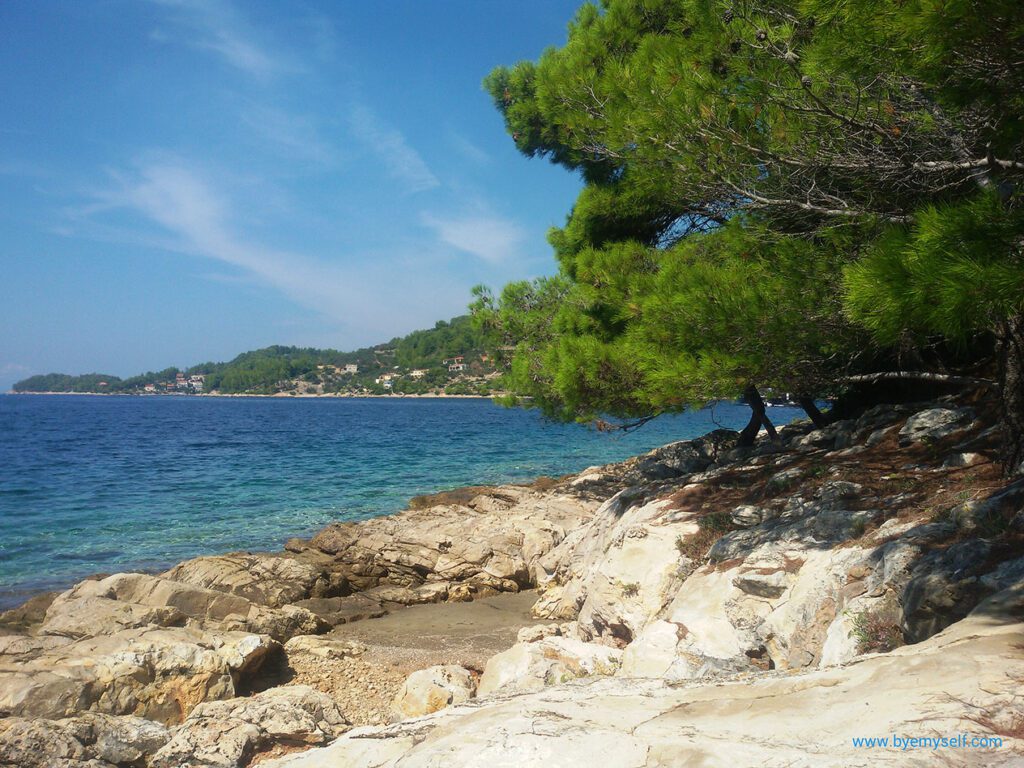 Coast of Vela Luka on Korcula