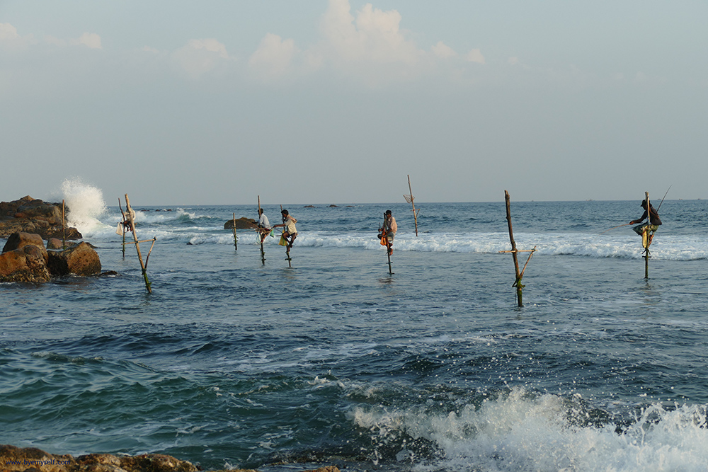 Stil fisher around Mirissa in Sri Lanka