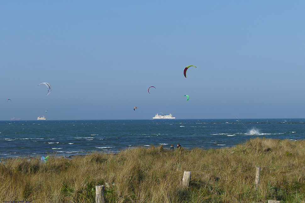 Ferries between Puttgarden and Rødby come and go.