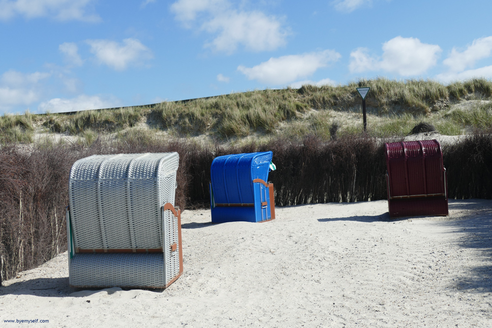 Beach Chairs on the island of Düne