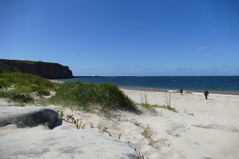 Beach on the island of Heligoland