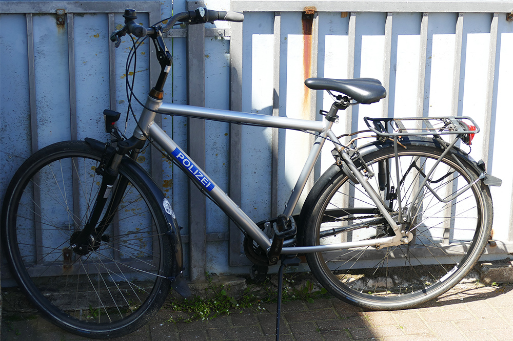 Police bicycle on Heligoland