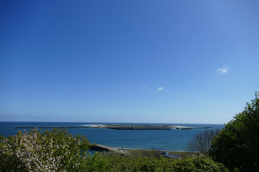 View from Heligoland at the island of Düne