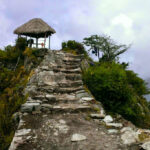 Trail on Huayna Picchu next to Machu Picchu, Peru