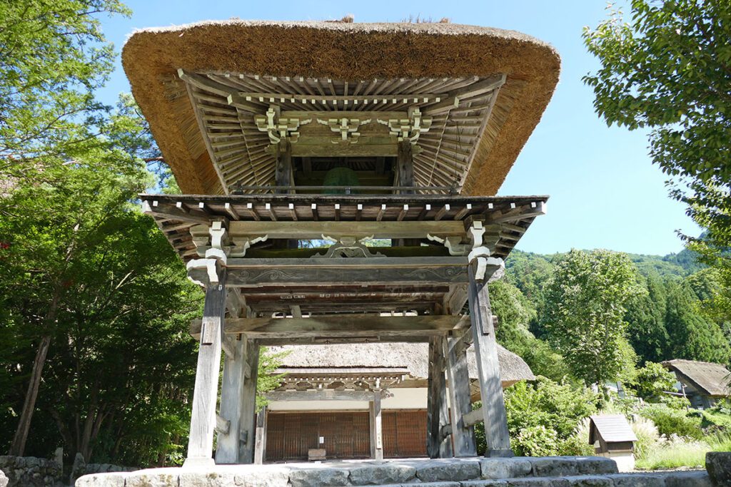 The Hachiman Shrine on the north side of Shirakawago.