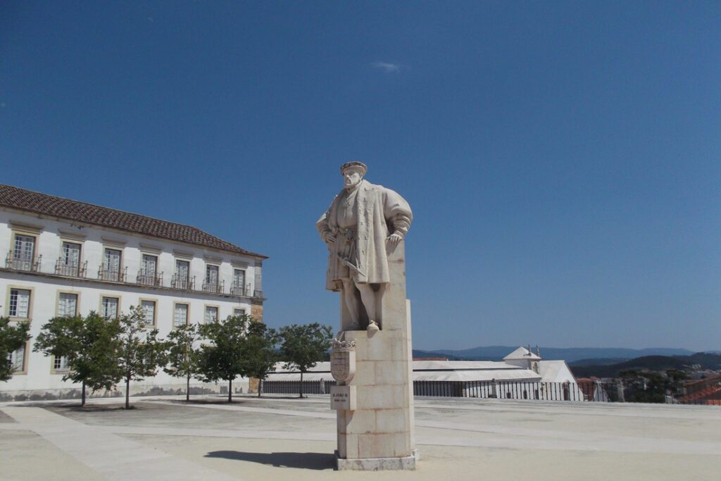 Dom João III statue at Coimbra