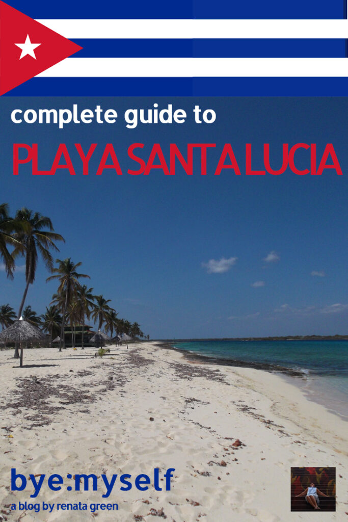 Pinnable Picture for the Post on PLAYA SANTA LUCIA - Cuba's Secluded Tropical Paradise